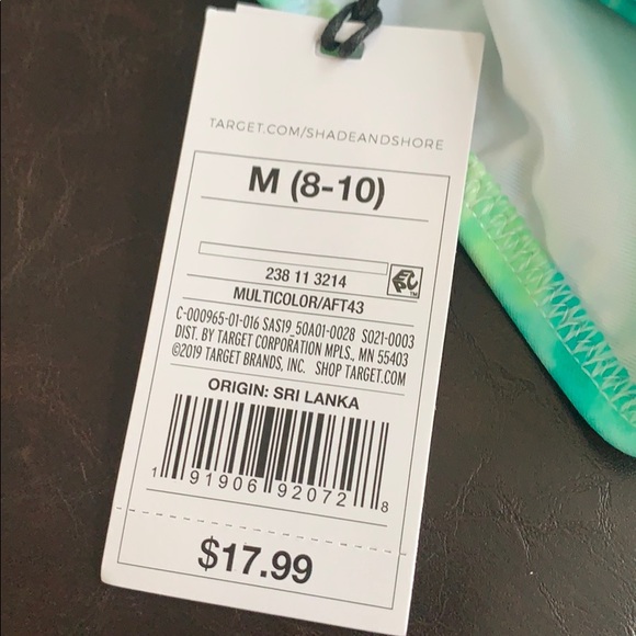 NWT TIE DIE BIKINI BOTTOMS & BLUE BIKINI TOP - Picture 5 of 11